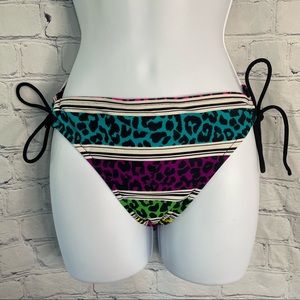 Colorful Animal Print Bikini Bottoms XL